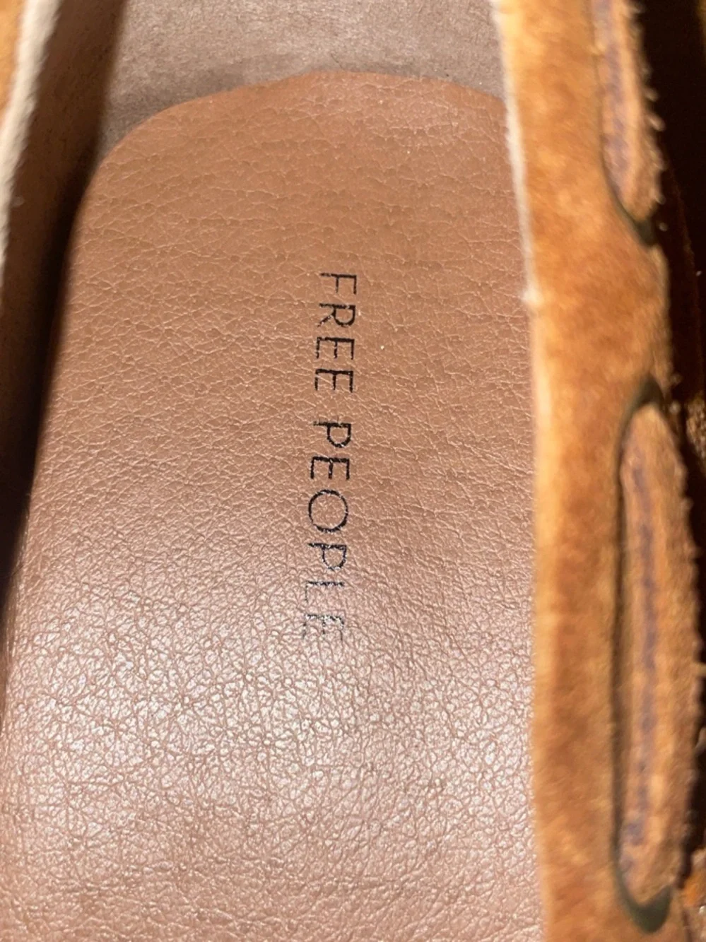 Free People Misty brown Suede Moccasin shoes NWT - Picture 6 of 16